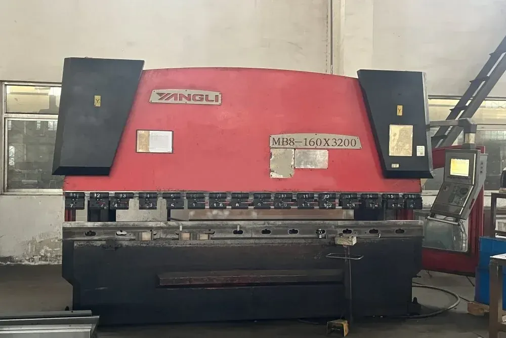 CNC press brake forming generator enclosure panels