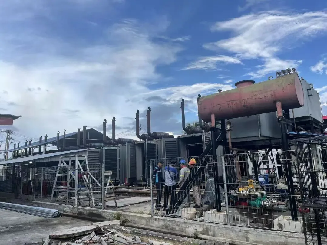 8×1000kW Cummins container generator sets at Pekanbaru, Riau