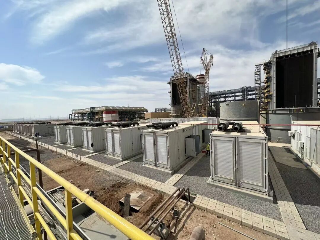 Containerized MTU generator sets at the Saudi Arabia Taiba project site
