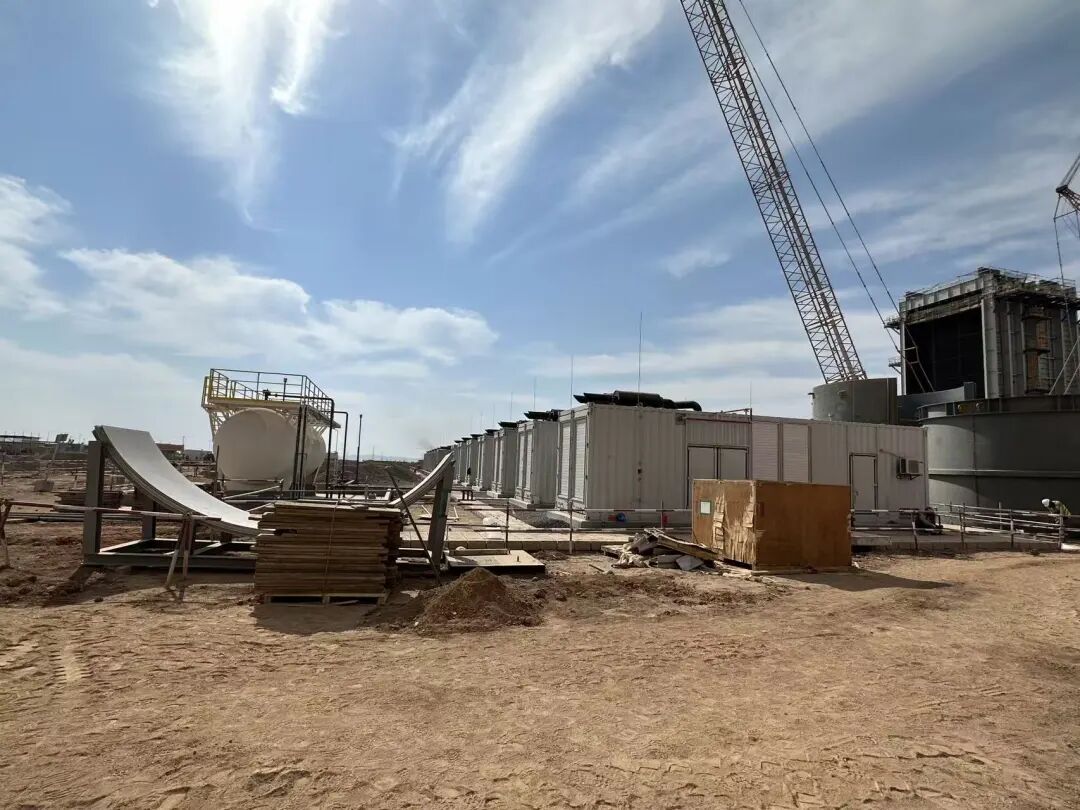 Containerized MTU generator sets at the Saudi Arabia Taiba energy project