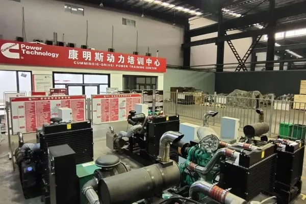 A professional exhibition of Cummins-powered generator models for industrial and commercial standby power.