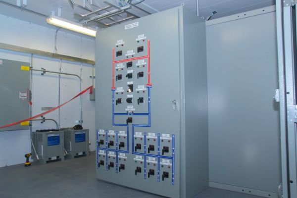 industrial electrical control panel, designed for efficient power management