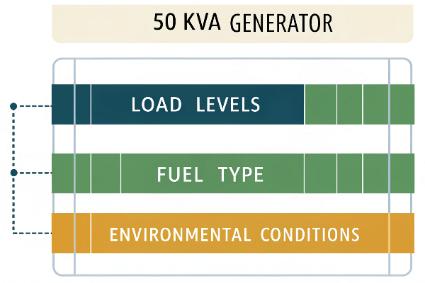 die Effizienz und Leistung eines 50 kVA Generators