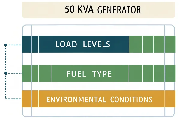 the efficiency and performance of a 50 kva generat