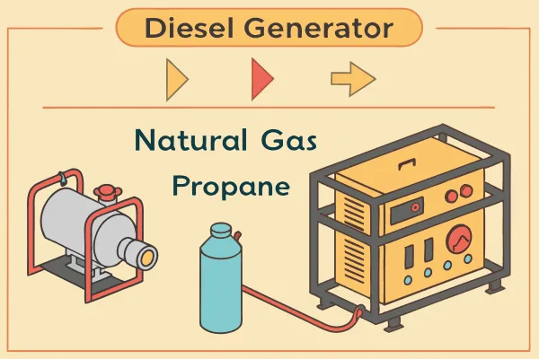 Un generatore diesel può essere convertito